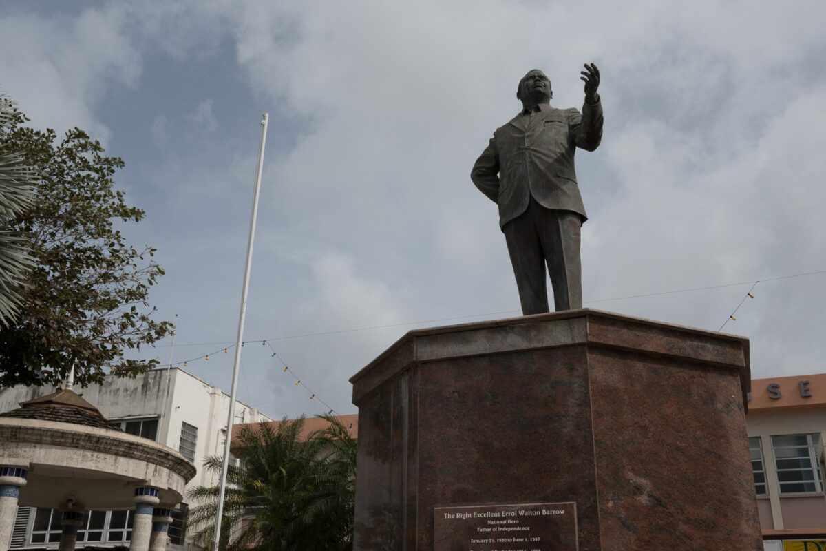 Statue of Errol Barrow in Independence Square, Bridgetown
